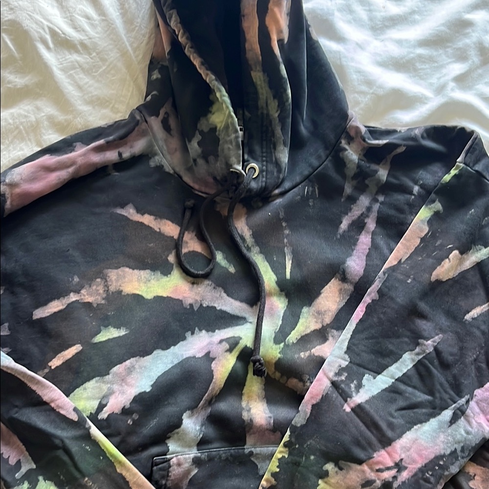 Multicolor Tie-Dye Hoodie